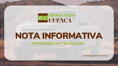 Nota informativa tasacion de coches